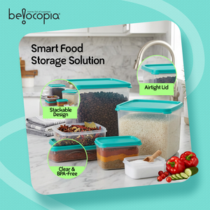Airtight Kitchen Storage Containers – Round | Set of 6 (7.2 L)