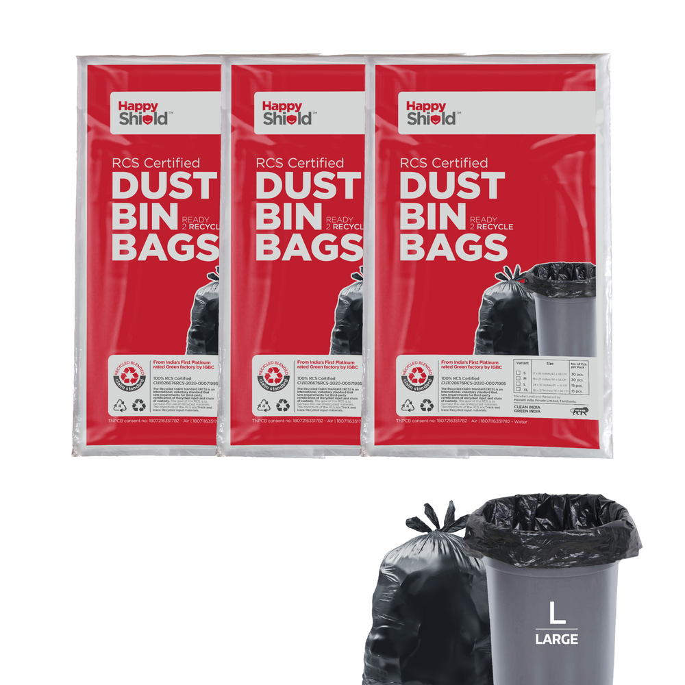Garbage Bags – Large | Pack of 3 (45 Pieces)