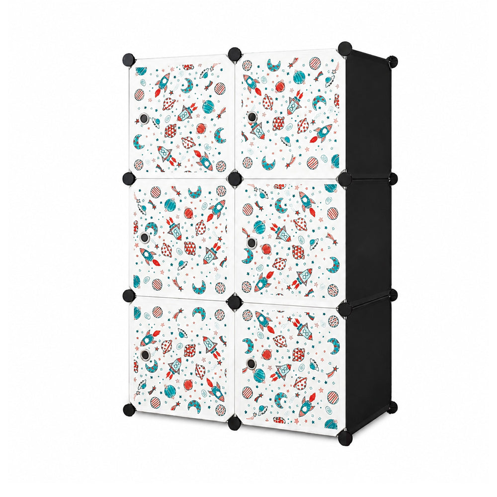 BELOCOPIA EZ STOR Plastic Wardrobe | 6 Cube | Black