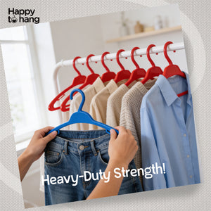 Amaze Clothes Hangers Blue & Red – Set of 12