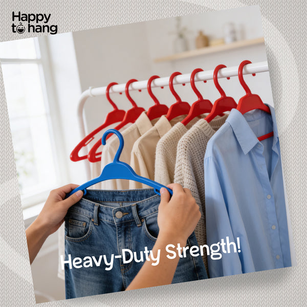 Amaze Clothes Hangers Blue & Red – Set of 12