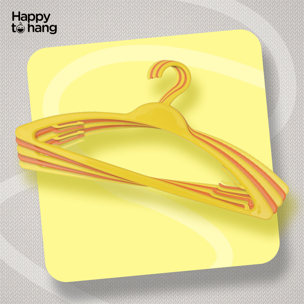 Amaze Clothes Hangers Yellow & Orange - Buy 1 Get 1
