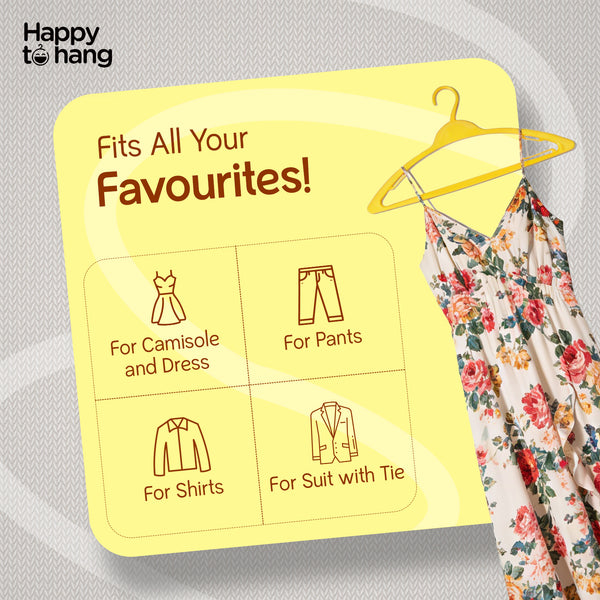 Amaze Clothes Hangers Yellow & Orange – Set of 16
