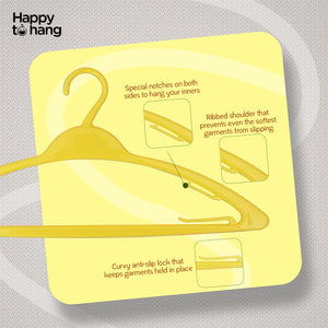 Amaze Clothes Hangers Yellow & Orange – Set of 16