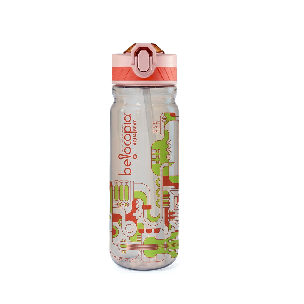 Aqua Beat Sipper Water Bottle 800ml | Orange | BPA-Free, Leakproof Flip Cap with Straw | Lightweight Daily Use Bottle for Office, College & Travel | Durable & Easy Carry Hydration Bottle