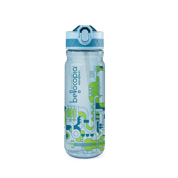 Aqua Beat Sipper Water Bottle 800ml | Blue | BPA-Free, Leakproof Flip Cap with Straw | Lightweight Daily Use Bottle for Office, College & Travel | Durable & Easy Carry Hydration Bottle