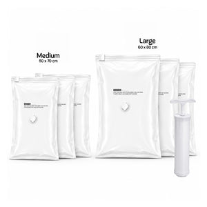 Balocopia Squeezo Vaccuum Bags  3 Medium, 3 Large