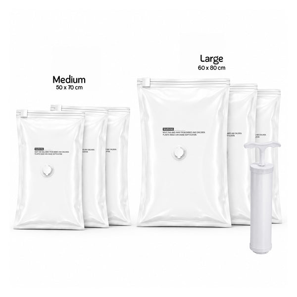Balocopia Squeezo Vaccuum Bags  3 Medium, 3 Large