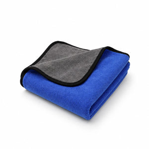 Happy Shield EasyWipe Premium Microfiber Cloth | 60 x 40 cm | 600 GSM | Blue | Pack of 1