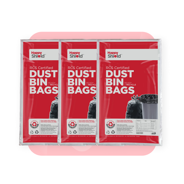 Garbage Bags – Medium | Pack of 3 (90 Pieces)
