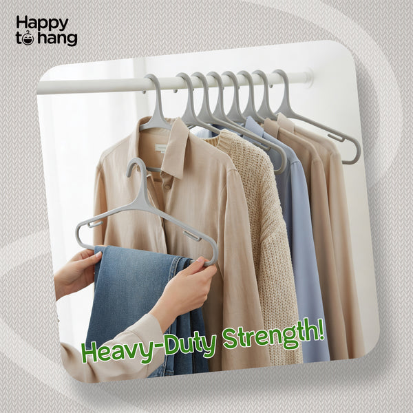 Teeser Clothes Hangers Grey – Pack of 16