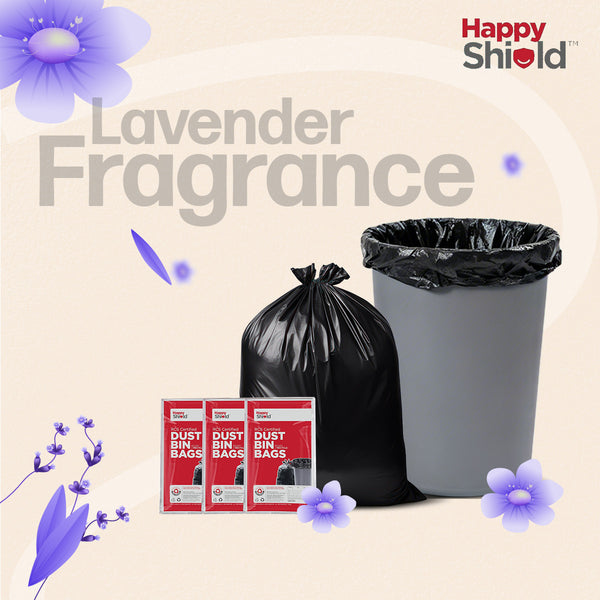 Happy Shield Perfumed Garbage Bags – Small | Set of 60 (2packs x 30)