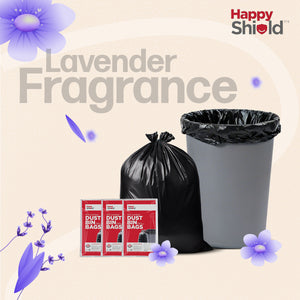 Happy Shield Garbage Bags – Small | Set of 90 (3 packs x 30)