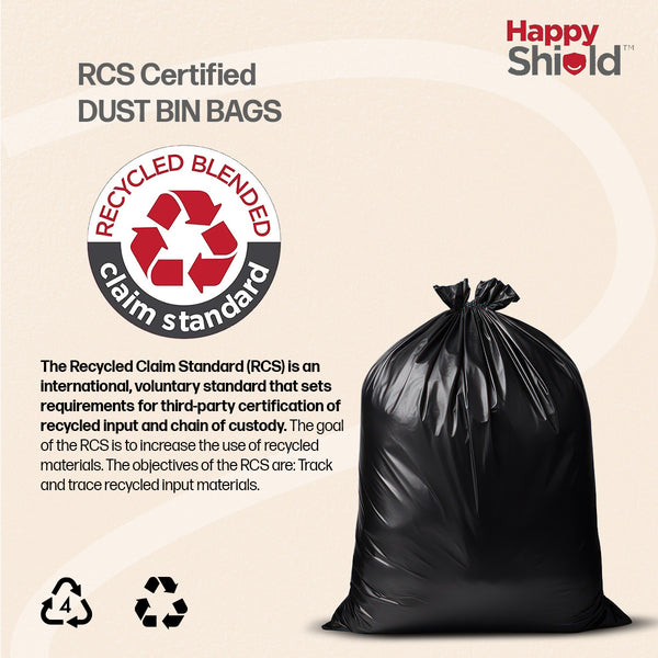 Happy Shield Garbage Bags – Small | Set of 90 (3 packs x 30)