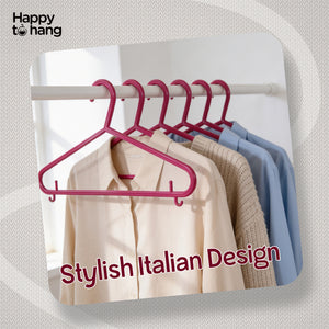 Kompact Clothes Hangers Majenta &Grey – Set of 10