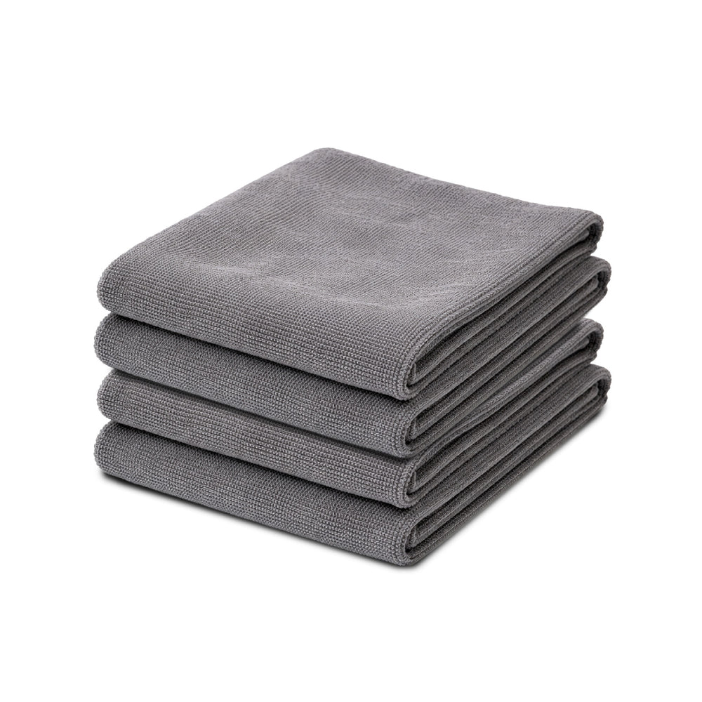 EASYWIPE Microfiber Cleaning Cloth | 40 x 40 cm | 300 GSM | Grey | Pack of 4