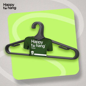 Teeser Clothes Hangers Black – Pack of 16