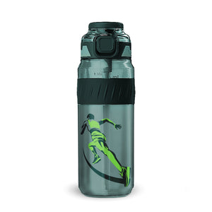 Pulze Sports Sipper Water Bottle 750ml | Green | BPA-Free, Leakproof Flip Cap with Straw | Time Marker Hydration Bottle | Durable Gym Bottle for Workout, Running & Daily Use