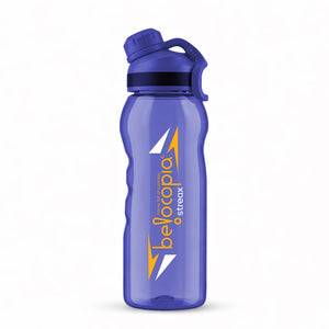Streax Sports Water Bottle 1 Litre (1000ml) | Blue | BPA-Free, Leakproof Gym Bottle | Lightweight with Easy Grip & Carry Loop | Durable Fitness Bottle for Gym, Running, Cycling & Outdoor Use