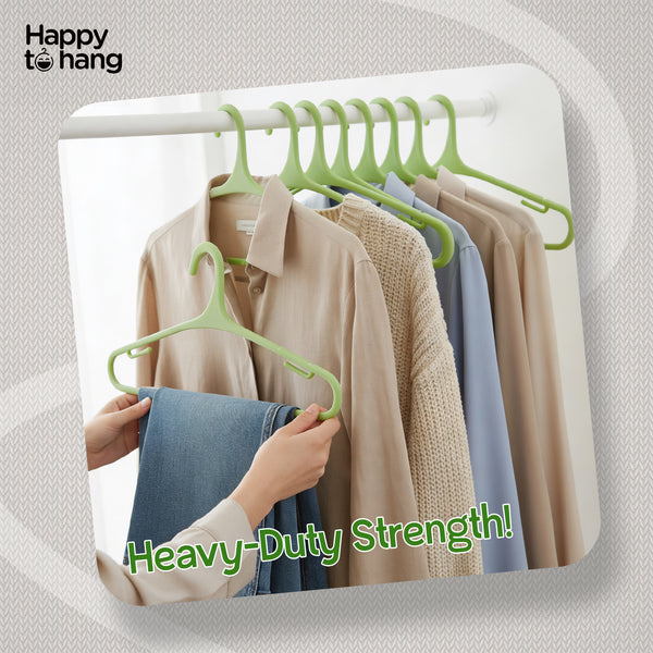 Teeser Clothes Hangers Green – Pack of 10