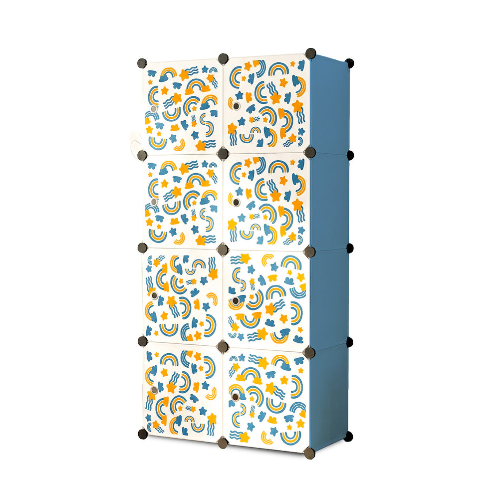 BELOCOPIA EZ STOR Plastic Wardrobe | 8 Cube | Teal