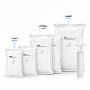 Balocopia Squeezo Vaccuum Bags 2 Small, 2 Medium, 1 Large