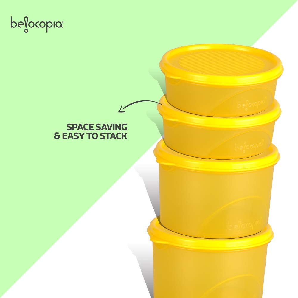 Belocopia-4-Piece-Round-Easy-Pick-Container-Set-(1.5-L),-space-saving